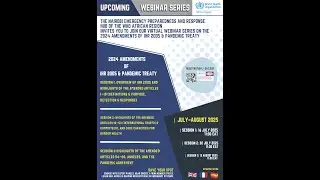 Session 1: Overview of IHR 2005 and Highlights of Amended Articles 1&ndash;18