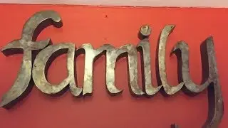 DIY Sheet Metal Family Sign