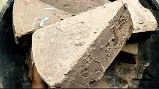Mix Chalk Clay Reform Giant Shapes Dry Crumbling 💣Dusty powdery Asmr 