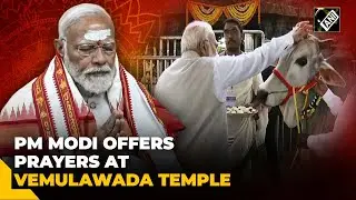 PM Modi offers prayers at Sri Raja Rajeshwara Swamy Devasthanam Temple in Telangana&rsquo;s Karimnagar