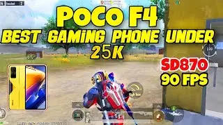 Poco F4 Pubg test || Best gaming phone under 25000 ||⚡ poco F4 gaming review⚡
