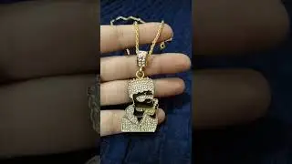 Bart Simpson on Phone Chain Pendant Necklace by Beaute Collection in Pakistan #simpsons #jewellery