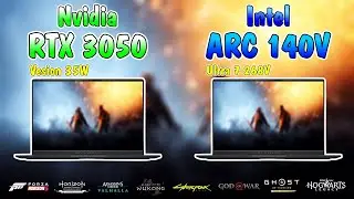 ARC 140V 35W vs Laptop RTX 3050 35W