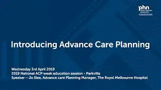 Introducing advance care planning