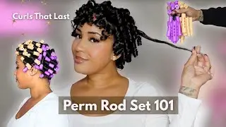 BEST Perm Rod Set Method for Relaxed Hair | Defined Curls That Last