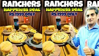 MOUTH WATERING ZINGER BURGER & PIZZA 🍕 WILD WEST STYLE!#ranchers #food