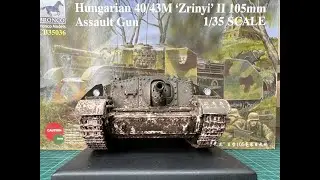 Готова модель 'Zrinyi' II 105mm Assault Gun, Hungarian 40/43 M, Bronco