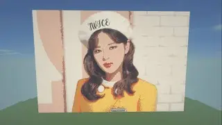 TWICE Jeongyeon | Minecraft Pixel Art 😍 #shorts