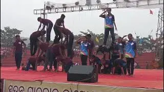 Physical Display by Sonepur contingent@State Jamborette 