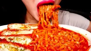 ASMR Soupy Noodles Eating Sound, 2x Speed Video 국물 있는 국수 먹는 소리, 2배속 영상 @honeylipasmr 