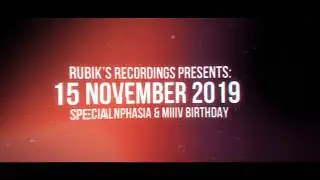 Rubik's Recordings Show Case @ Spartacus Club  Special Inphasia & Miiv Birthdays 15 Novembre 2019