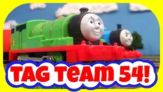 Thomas and Friends - World's Fastest Engine Tag Team 54! Trackmaster Race Competition!