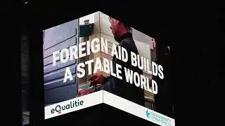 TI US x eQualitie Foreign Aid Billboard in NYC&rsquo;s Times Square