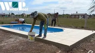 piletas water_pool. Buenos Aires. colocación de bordes atermicos