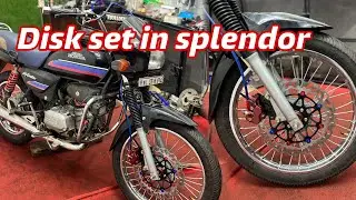 Disk set in splendor | Splendor modified Kerala 🔥 | hero honda splendor modified | hero honda 