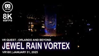 Jewel Rain Vortex Light & Music Showcase - VR180 8K 60FPS (4320s60)