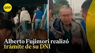 San Luis: Expresidente Alberto Fujimori realizó trámite de su DNI