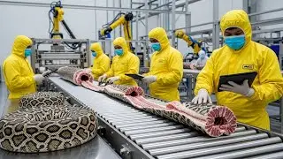 Inside the Modern Python Meat Factory: The Incredible Process You've Never Seen Before