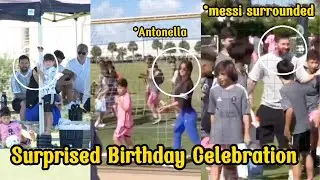 messi and antonella surprised celebration on thiago 12 birthday | messi and antonella reaction