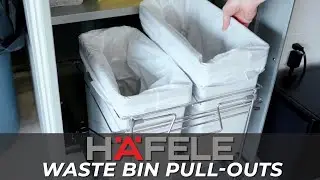 Installing Hafele Waste Bin Pull-Outs : Best Sliding Towel/Trash Solution