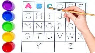 🎨 ABC A to Z Painting & Tracing | Easy Alphabet Writing for Kids | Preschool & Nursery ✍️