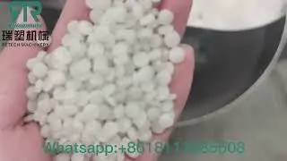 350kg/h LDPE PE Film Compactor Pelletizing Line With Dust Removing System