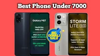 samsung m07 vs lava storm lite comparison | best phone under 7k | diwali sale 2025 