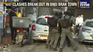 Clashes In Bnei Brak Over Military Draft | Ultra-Orthodox Protest Israel Army Recruitment | News9