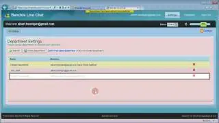 Manage Departments for Banckle Chat