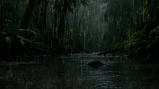Sleep Faster Tonight 😴 Heavy Rain & Thunderstorm | Relaxation Black Screen