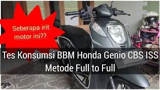 Tes Konsumsi BBM ❗Honda Genio CBS ISS