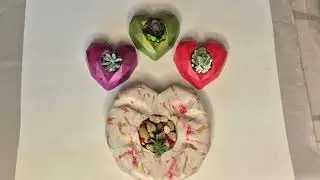Concrete Gemstones Pots from Silicone Food Molds