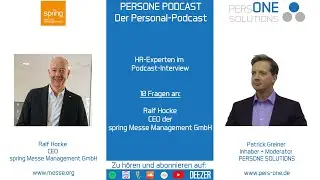Ralf Hocke im Interview | CEO spring Messe Management GmbH | PERSONE PODCAST - Der Personal-Podcast