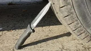 Crushing Crunchy & Soft Things by Car! EXPERIMENT CAR vs KNIFE by Max Eddykin