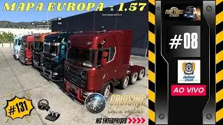 #08 | MAPA EUROPA - 1.57 | ETS 2 | CONTINUANDO O EVENTO NORDIC HORIZONS  - DLC | AO VIVO