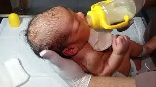 NICU Fighter Baby 🍼 | First Time Bottle Feeding After Critical Journey | Dr Sabiiii NICU❣️🍼🍼🩺❣️
