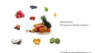 Fruity Madness! SOLUX&reg; Airfreshener: Natural Fruits Range of Fragrances