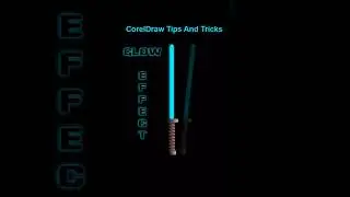 Corel draw Tips and Tricks | Glow Neon Effect  #graphicdesign #coreldraw #youtubeshorts #shortvideo