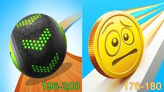 Going Balls VS Coin Rush Android iOS Gameplay (Level 196-200)