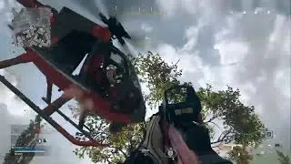 Helicopter vs Judge dredd with a pumpkin gun. warzone epic