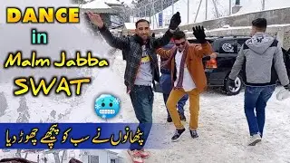 Pashto Dance in Malam Jabba Swat | Swat Malam Jabba Beautiful Scenes Snowfall