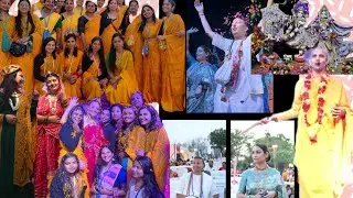 Anandam Maha Mahotsav ( phoolon ki holi )🌺🌼 | iskcon lucknow 2024