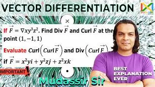 VTUM2|Divergence and curl vector differentiation examples in engineering mathematics