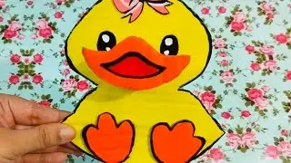 Waste material duck baby craft ##artandcraft #trending #wastematerialcraft 