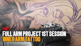 INNER ARM TATTOO PT. 1 BACK TO BACK SESSION | JMT TV #art #artist #arts #artsandcraft #tattoo