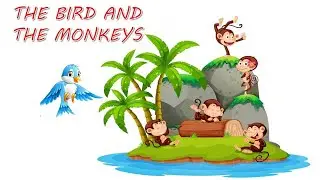 THE BIRD AND THE MONKEYS | PANCHATANTRA TALES #kiddieetales #moralstories