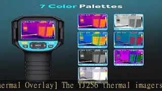 Thermal Camera, ACEGMET 256 x 192 IR Resolution Thermal Imaging Camera with Visual Camera, 25 Hz Re