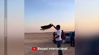 kite Flying Patang Bazi  in Safe Area : Basant Festival #kiteflying #basantfestival #bigkite #RWP