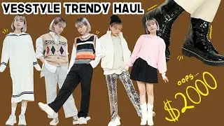 HUGE Yesstyle Casual + Trendy Korean Clothing Haul | Q2HAN