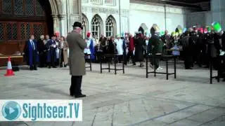 Guildhall Pancake Race - Inter-Livery Pancake Race - Guildhall in London
